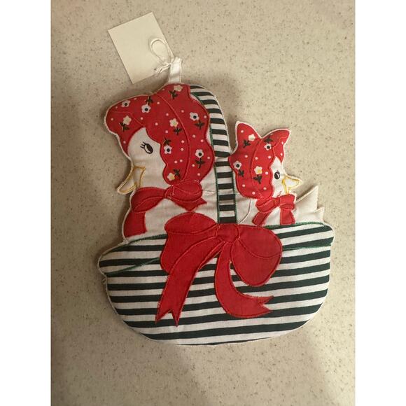 Christmas goose hotpad potholder 6x8 - Picture 1 of 5